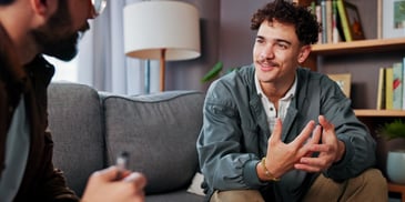 young adult in therapy feeling heard