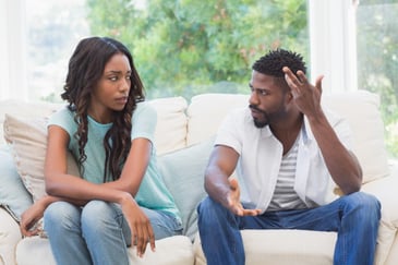 couple arguing who's cuter