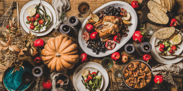 different foods in the table
