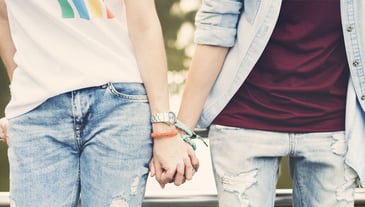 holding hands