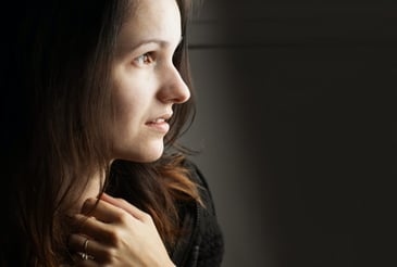 woman looking