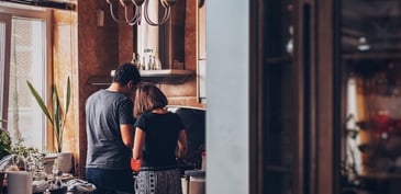 couple in the kitchen