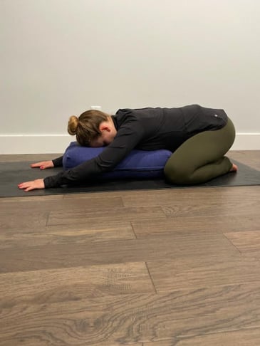 woman stretching