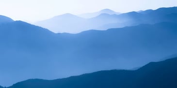 Mountains in mist