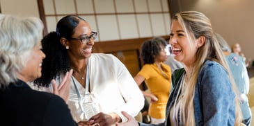 georgia women celebrating an open house