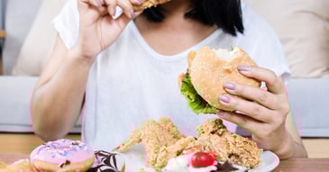 enjoying food