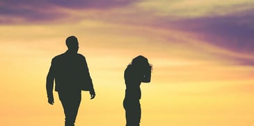 man having a quarel with her wife