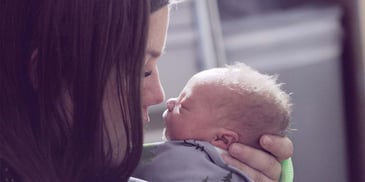 Mother with her loving infant