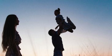 A couple with their own child
