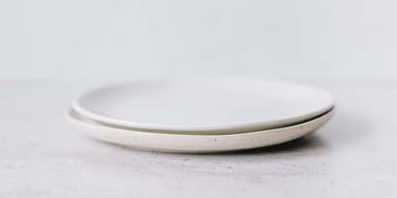 A white plate