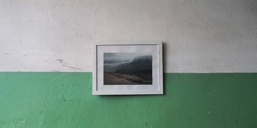A frame in the wall