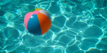 a pool with a ball