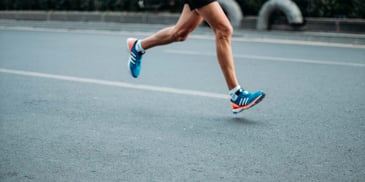 running feet