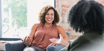 woman thriving in therapy