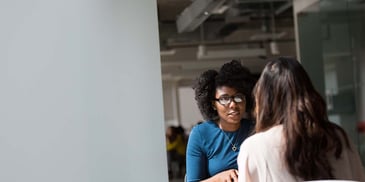 women having a conversation